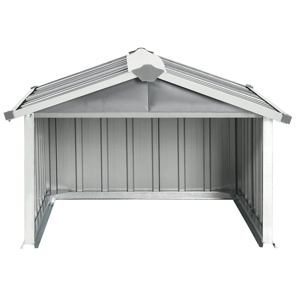 PANGIVO - Abri pour robot tondeuse en acier galvanisé gris - 92x97x63 cm - Surface au sol 0,67m² - PANGIVO - Image 3