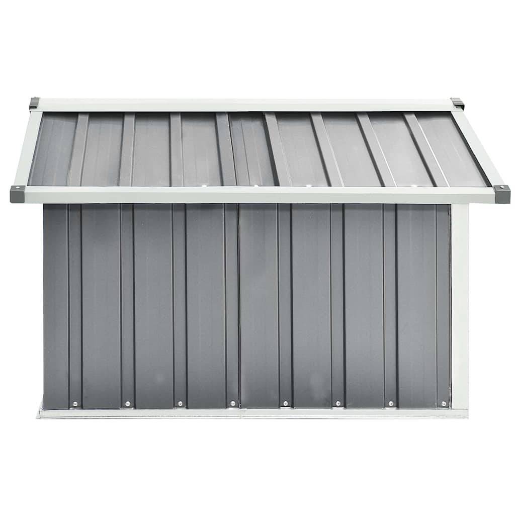 PANGIVO - Abri pour robot tondeuse en acier galvanisé gris - 92x97x63 cm - Surface au sol 0,67m² - PANGIVO - Image 5