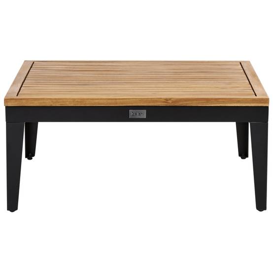 Canapé d'angle en bois avec table basse - Image 7