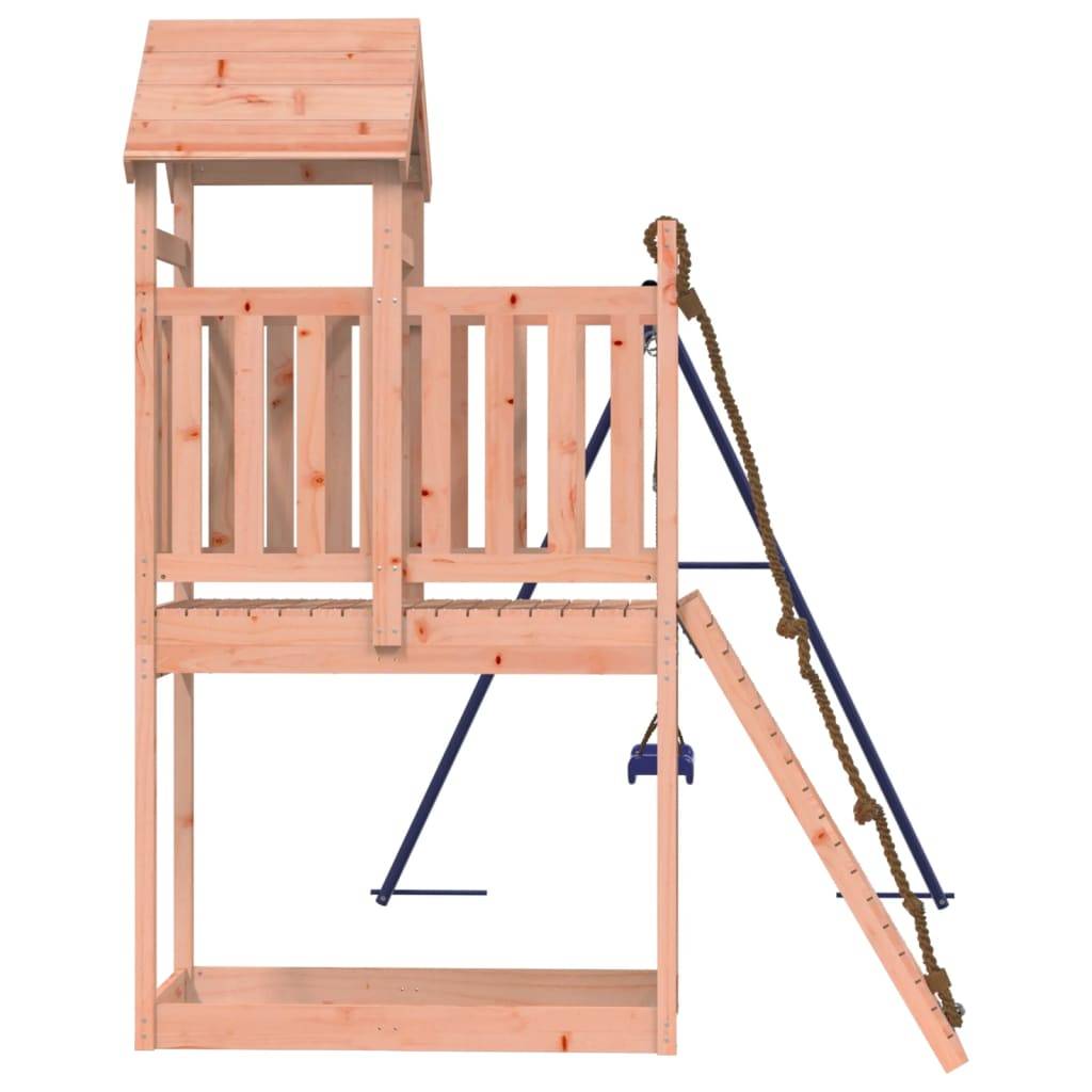 Helloshop26 - Aire de jeux d'extérieur balançoires toboggan portiques robuste jeux jardin 243 x 186 x 214 cm bois massif de douglas - Image 5