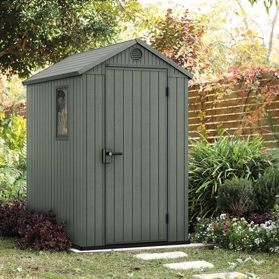 Keter - Abri de jardin en résine 2,3 m² Keter DARWIN 4x6 Vert - Image 2