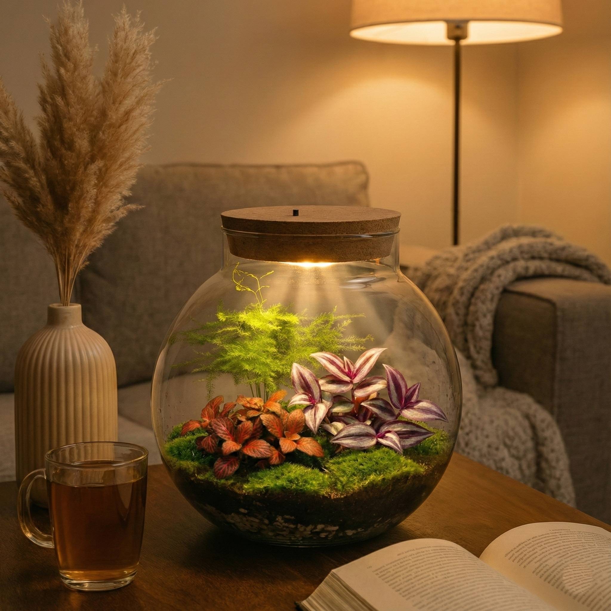 0 - Terrarium Grand - Ø25 cm - Écosystème - Verre - DIY - Image 2