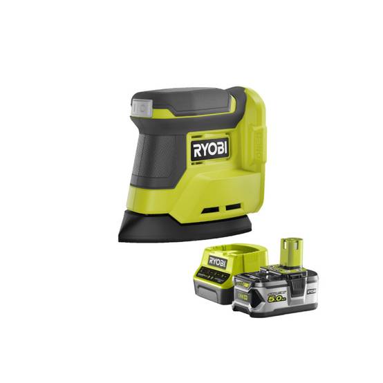 Ryobi - Pack RYOBI Ponceuse triangulaire 18V One+ - RPS18-0 - 1 Batterie 5.0Ah - 1 Chargeur rapide RC18120-150 - Image 1