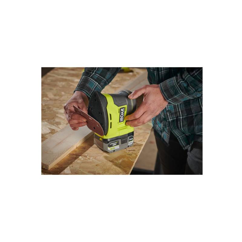 Ryobi - Pack RYOBI Ponceuse triangulaire 18V One+ - RPS18-0 - 1 Batterie 5.0Ah - 1 Chargeur rapide RC18120-150 - Image 4