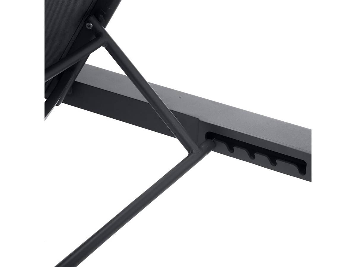 Hesperide - Transat en aluminium Évasion Anthracite/Graphite avec table d'appoint - Hespéride - Image 5
