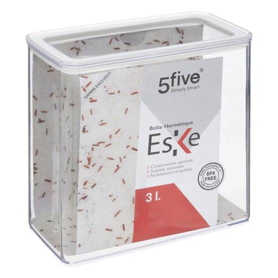 Boîte de Conservation Rectangulaire "Eske" 3L Blanc - Image 3