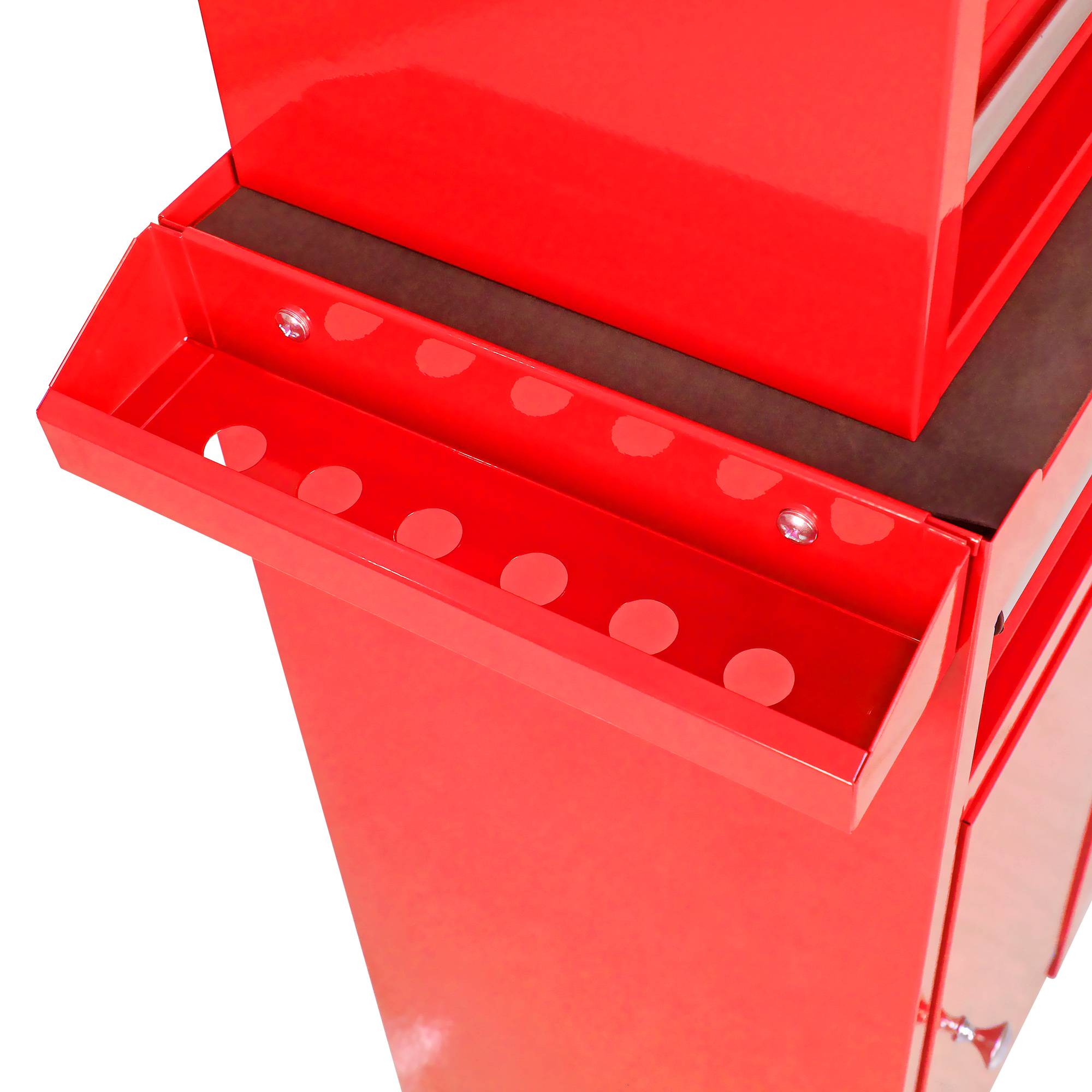 ComfortXL - Coffre à Outils Mobile 2 en 1 Rouge, Servante d'Atelier 6 Tiroirs Modulable – ComfortXL Outdoor Living - Image 5