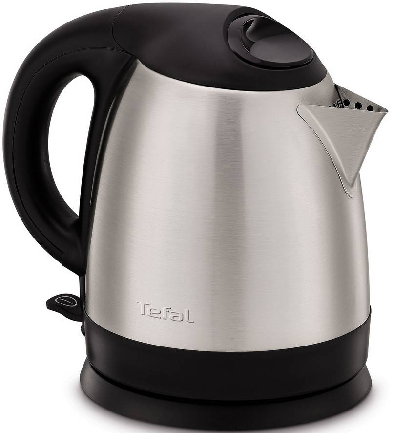 Bouilloire sans fil compacte 1.2l 1800w inox/noir KI431D10 Tefal