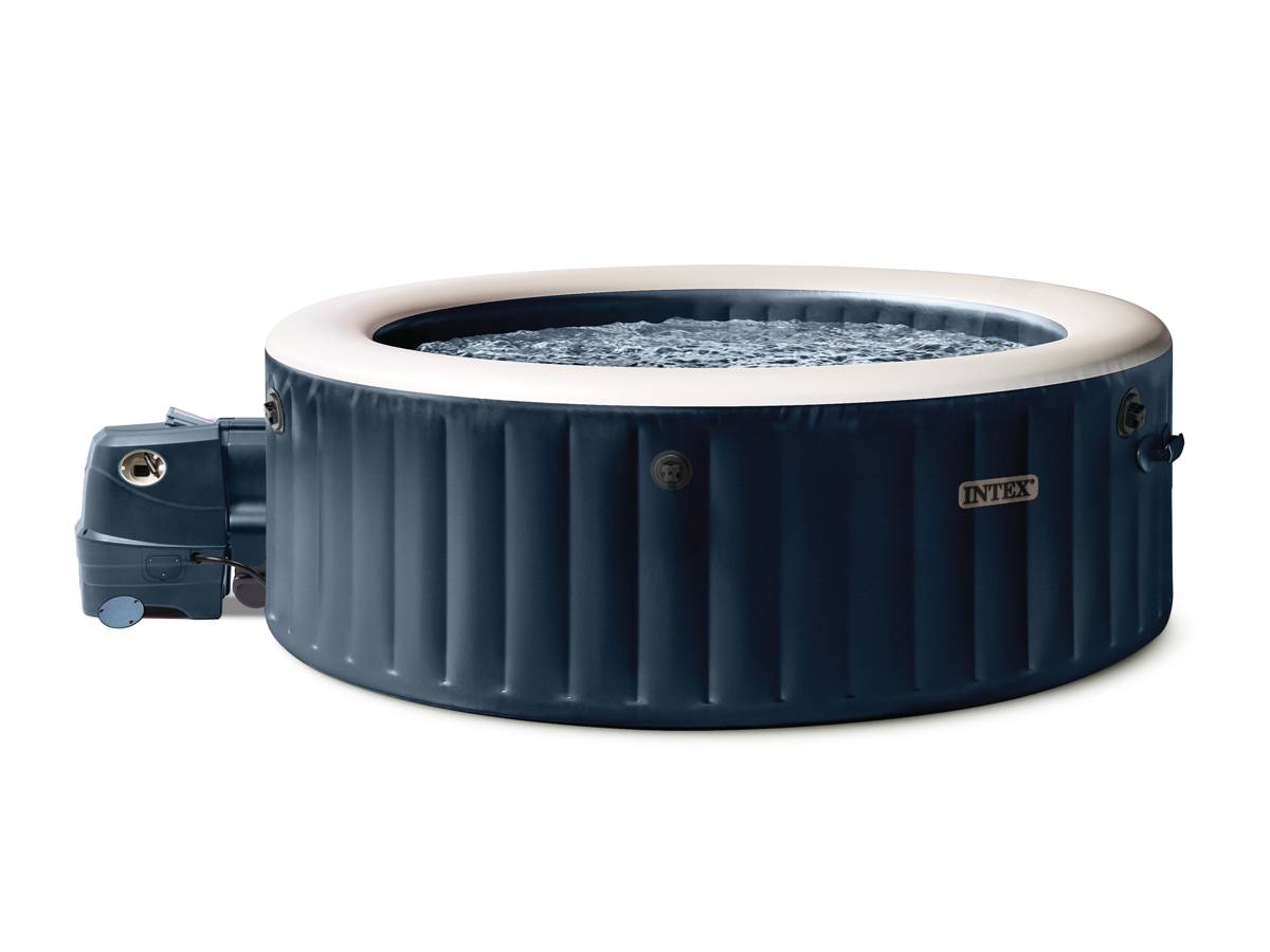 Spa gonflable PureSpa Blue Navy rond Bulles 4 places - Intex - Image 1