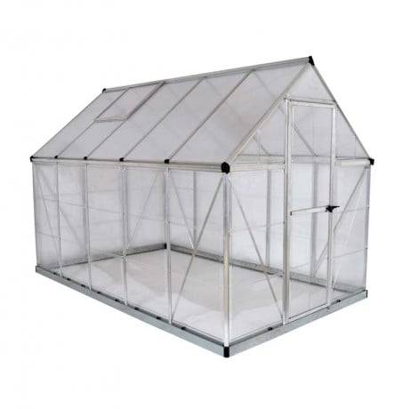 Canopia - Serre de jardin en polycarbonate Hybrid  5,66 m², Couleur Vert, Ancrage au sol Oui - Image 4