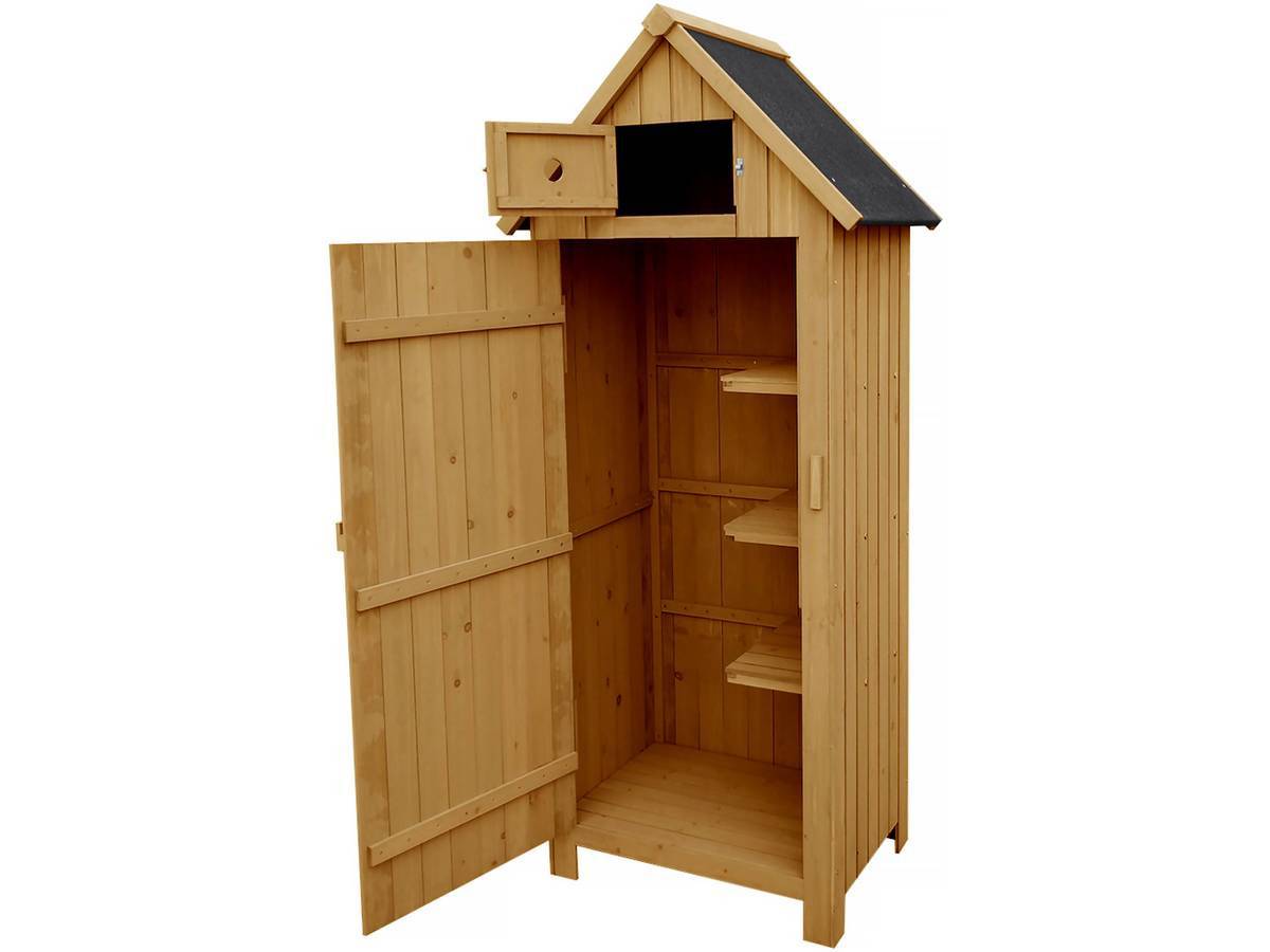 Habitat Et Jardin - Armoire De Jardin "cabanon" - 77 X 54.5 X 179 Cm - Marron -habitat Et Jardin - Image 2