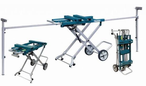Chariot établi avec servantes et roues pour scies stationnaires - MAKITA - DEAWST05 - Image 1