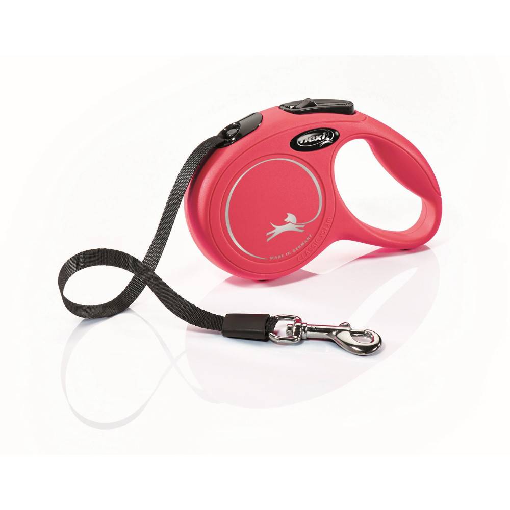 Flexi - Laisse Flexi Classic sangle XS 3 m rouge chiens jusqu'à 12 Kg - Image 1