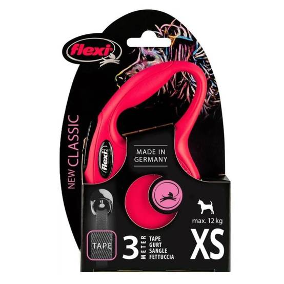 Flexi - Laisse Flexi Classic sangle XS 3 m rouge chiens jusqu'à 12 Kg - Image 3