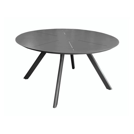 Proloisirs - Table de jardin ronde Seven en aluminium - graphite 150 cm PROLOISIRS - Image 1