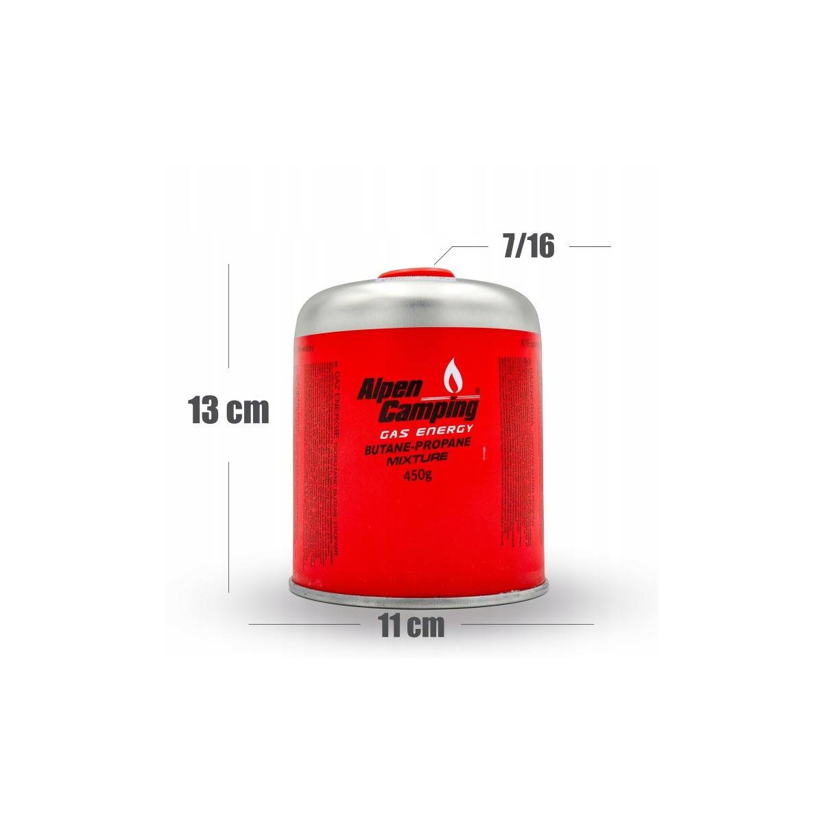 Pack 6 Cartouches de gaz 450g Butane propane Valve 7/16 EN417 Réchaud Brûleur Lampe Grill Alpen Camping - Image 4