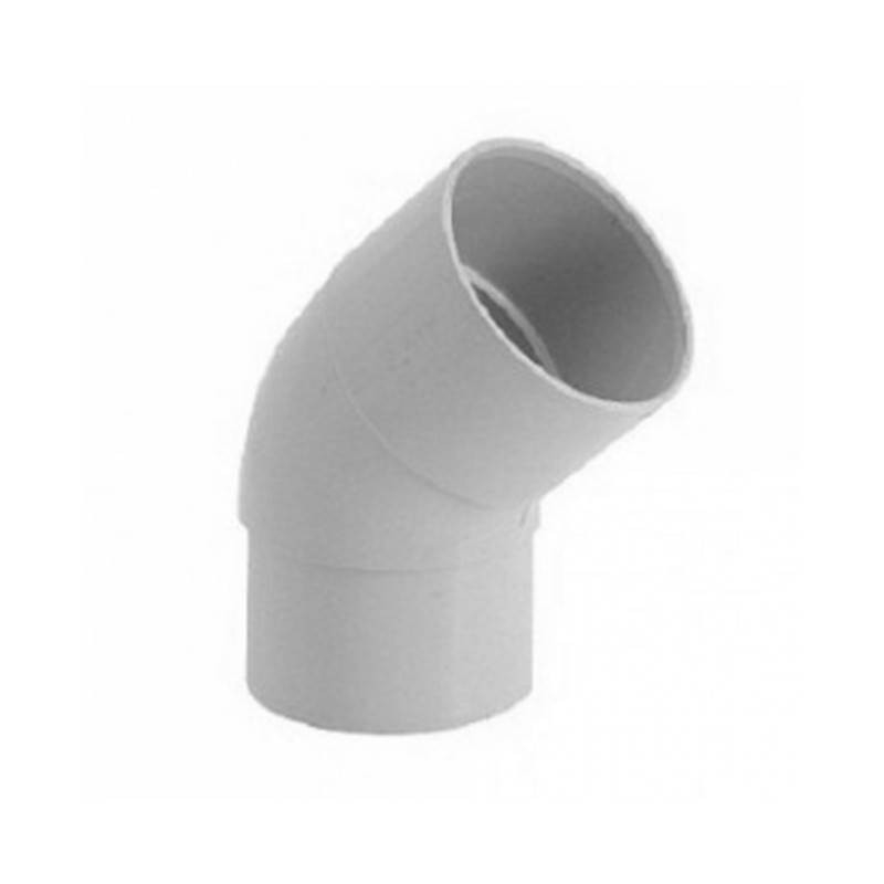 Girpi - Coude 45° MF pvc Ø50mm - gris - dév.16cm GIRPI