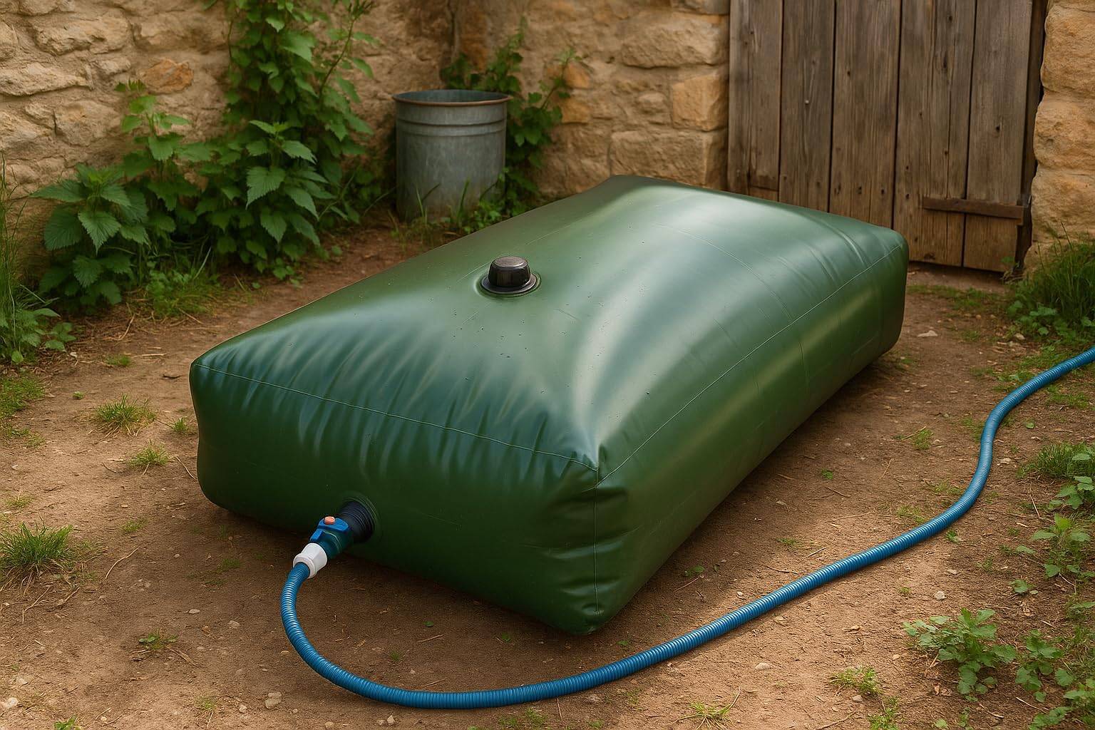 Jardibric - Jardibric – Réserve Eau Souple 5000L – Cuve Récupération Eau de Pluie Pliable Jardin - Image 7