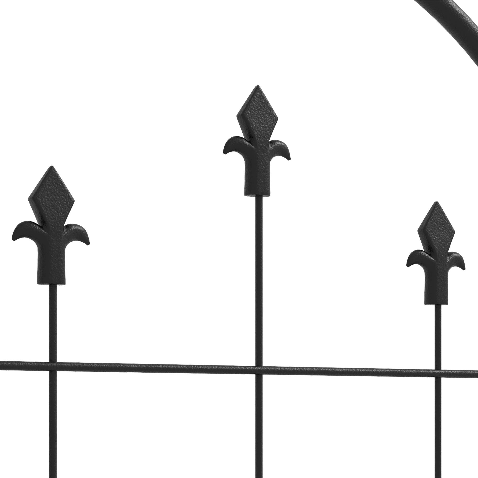 Lot 2 Treillis Jardin Acier Plantes Grimpantes Support Mural Grande Taille 50x180cm Noir - ComfortXL Outdoor Living - Image 10
