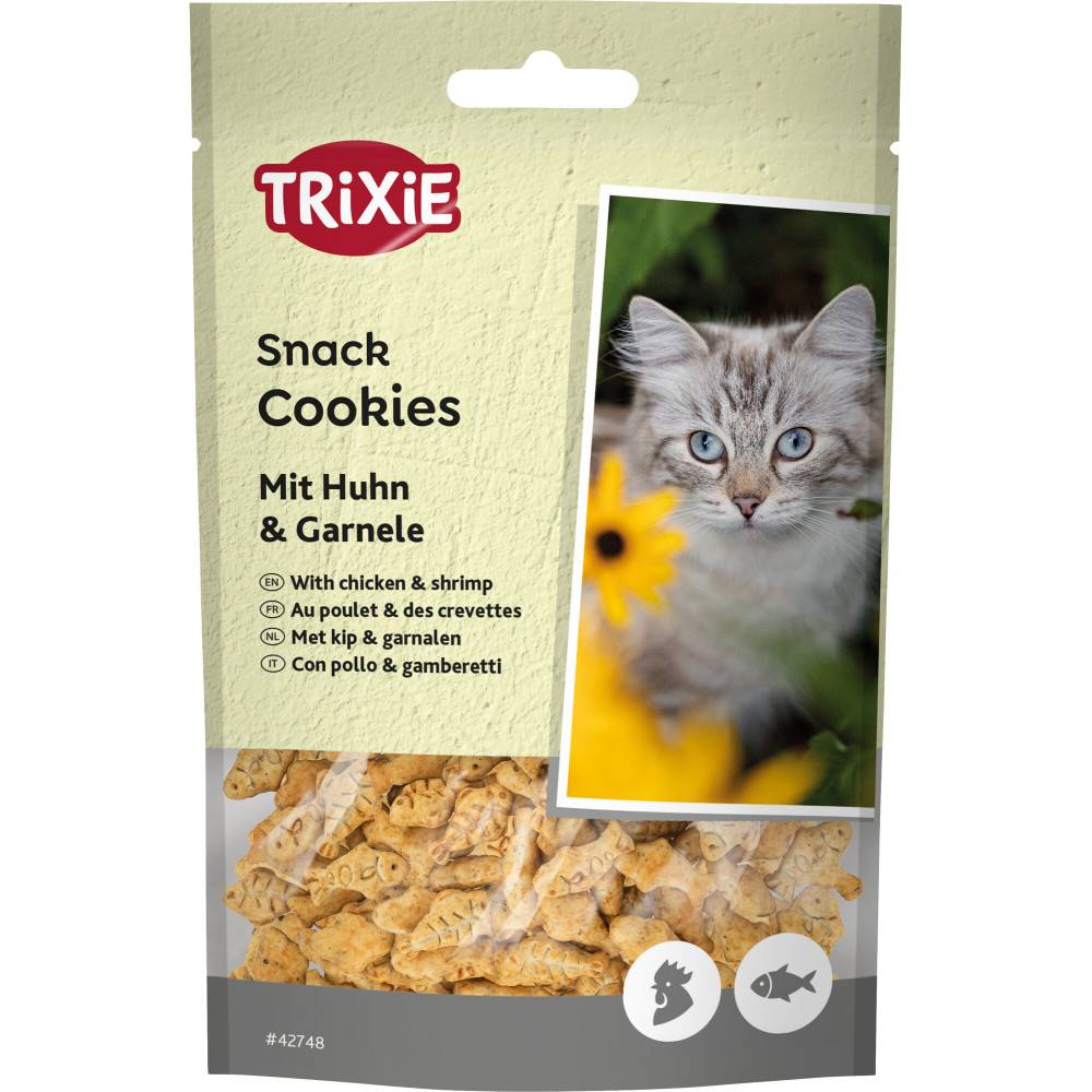 Trixie - Friandises Cookies au poulet et des crevettes 50 g pour chat - Image 1