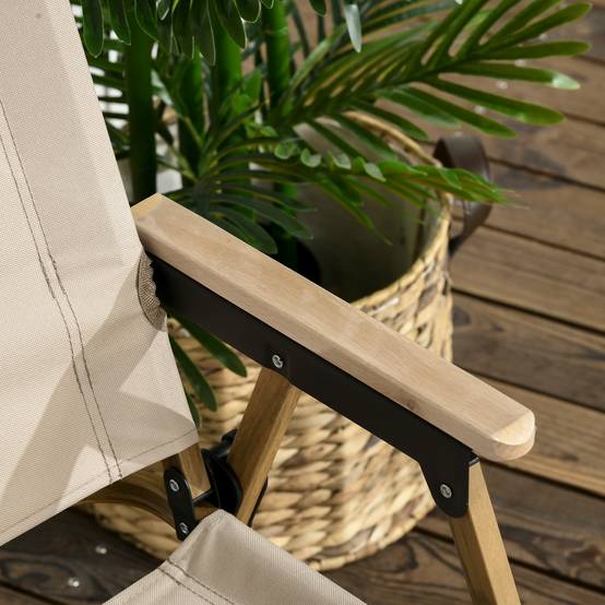 Chaise de camping pliante acier et tissu Oxford kaki 54 x 59 x 78 cm - PANGIVO - Image 10