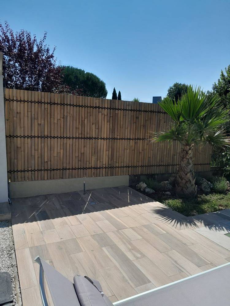 Sans Marque - Panneau de clôture en demi bambou - Image 4