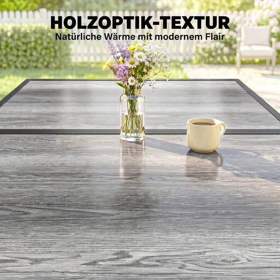 PANGIVO - Table de jardin acier gris 150 x 80 x 74 cm - PANGIVO - Image 7