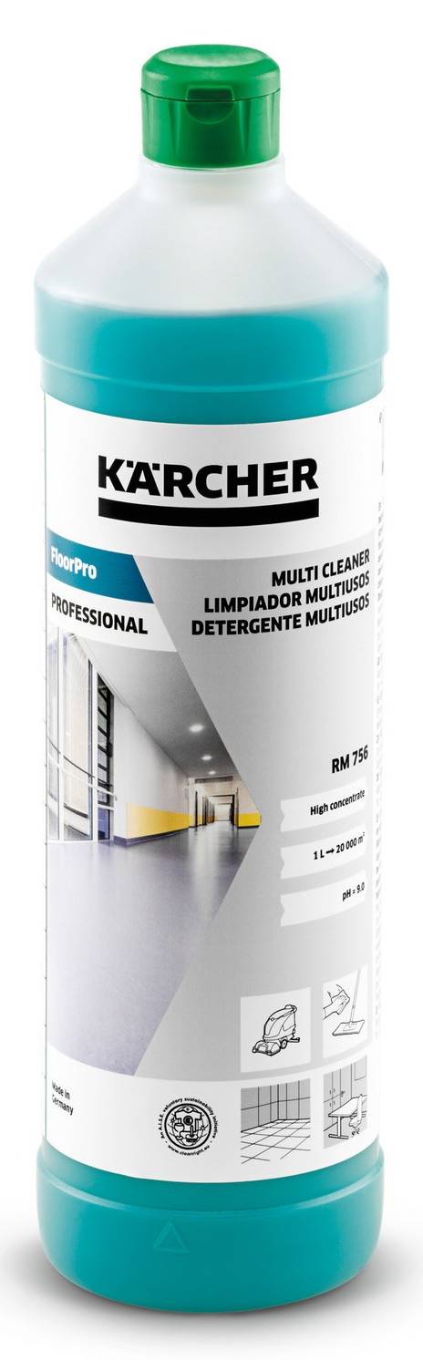 Kärcher - Détergent multisurface FloorPro RM 756 (1 litre) | 62959130 - Karcher