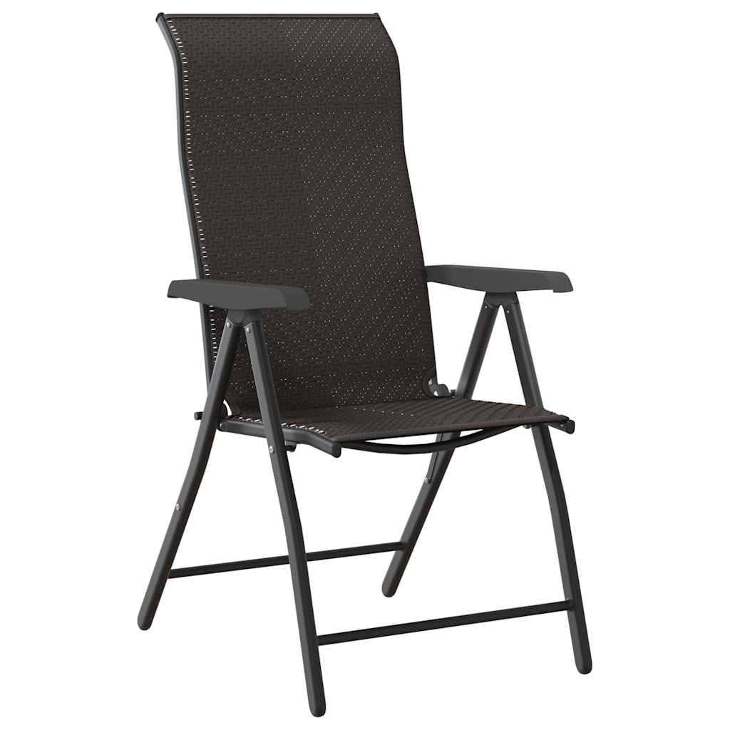 Vidaxl - Ensemble de salle à manger pour jardin 9 pcs Noir café vidaXL 3379274 - Image 7