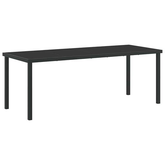 Vidaxl - Ensemble de salle à manger pour jardin 9 pcs Noir café vidaXL 3379274 - Image 6