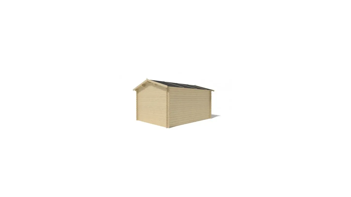 Altanka - Abri de jardin en bois - 3x4 m + terrasse avec balustrade et avant-toit en bois - 21 m2 - DOM430+DOM394+DOM395+POD04 - Image 9