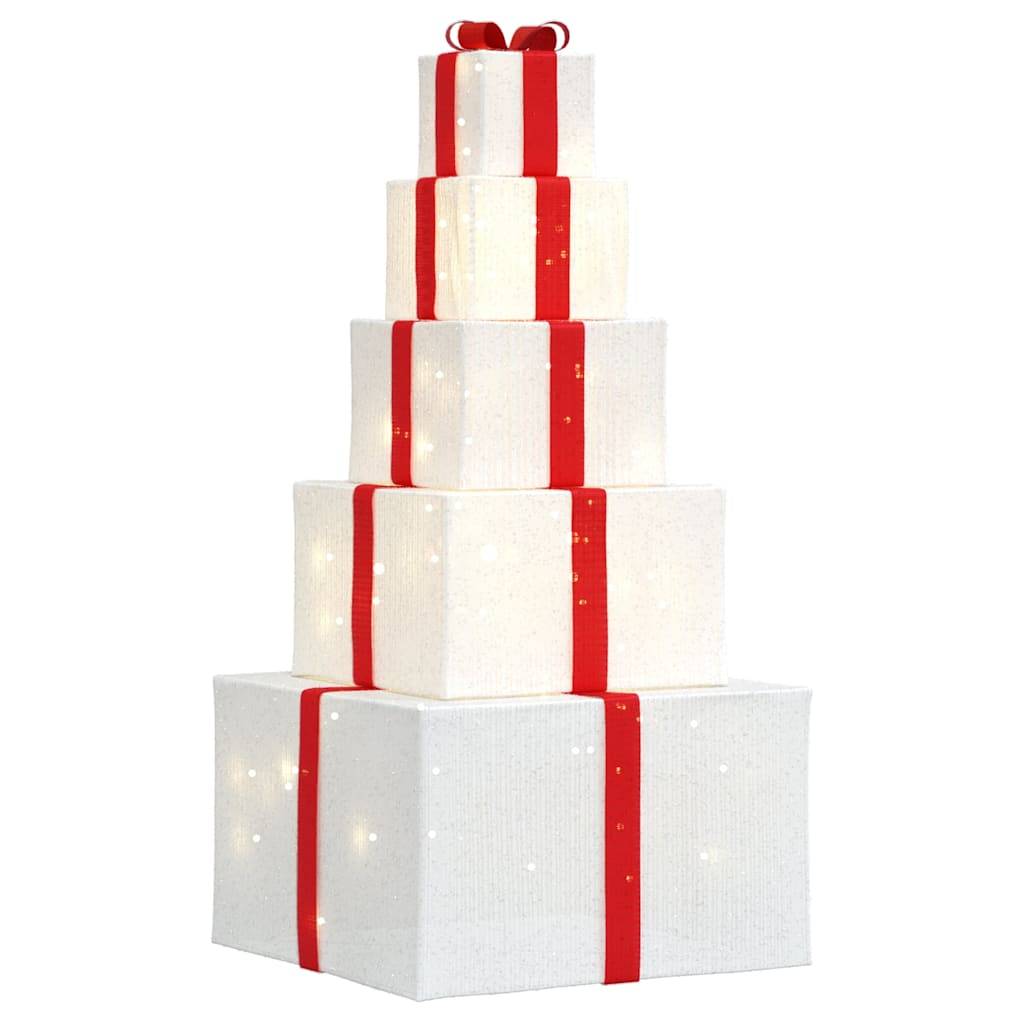 Maison Chic - Boîte-cadeau de décoration de Noël - Décoration Pour Noël 250 LED blanc chaud-JU11971 - Image 7