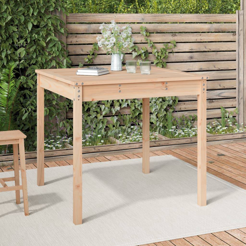 ComfortXL - Table de Jardin Carrée en Bois de Pin Massif Brut 82,5cm à Personnaliser pour 4 Personnes – ComfortXL Outdoor Living - Image 1
