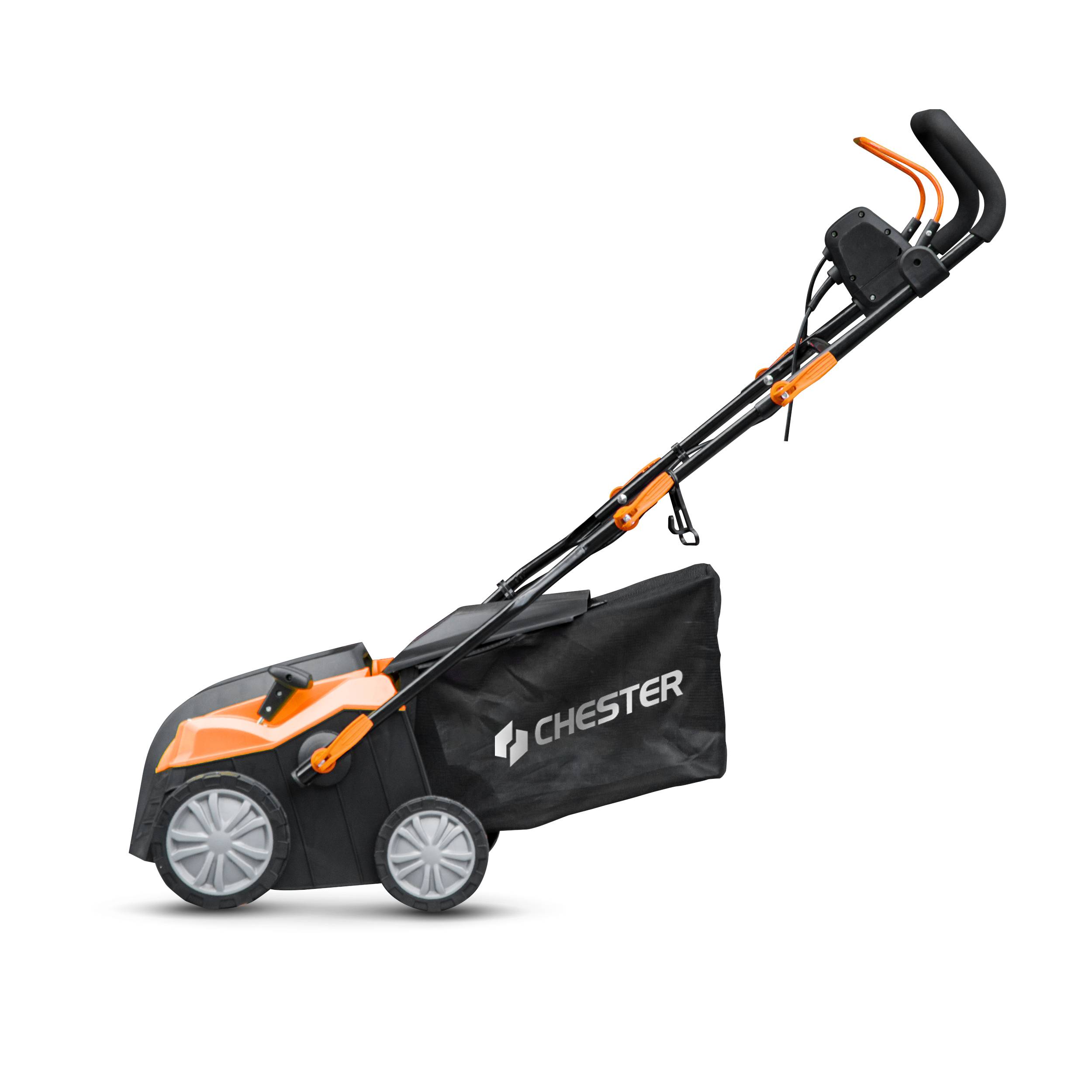 Chester - Scarificateur, Démousseur, Aérateur et Émousseur électrique 1800W CHESTER | 2 en 1 | Largeur 40cm | Entretien Gazon & Pelouse - Image 8