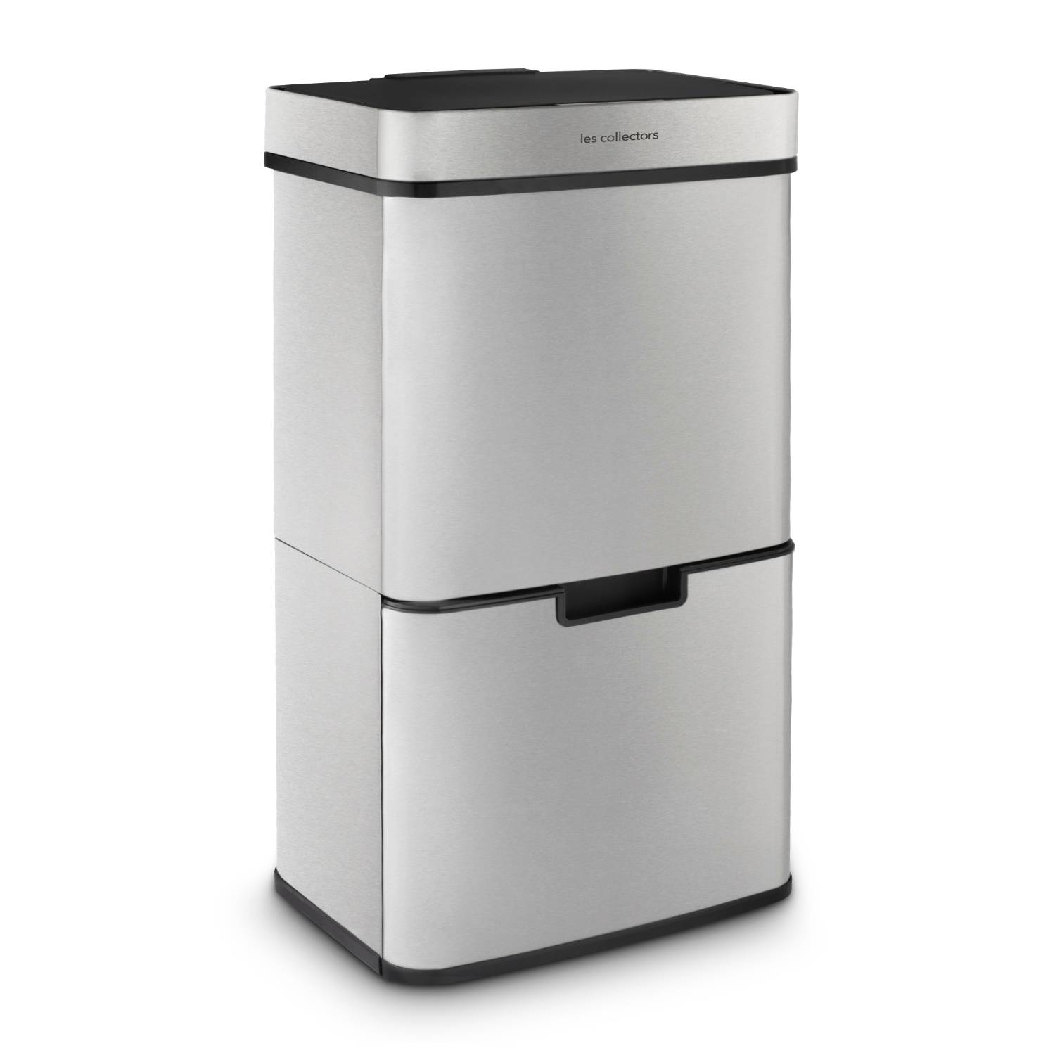 Poubelle de tri à capteur 64L, inox edition - N°1010 Les Collectors - Image 2