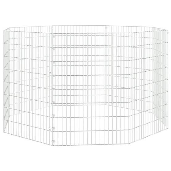 Vidaxl - Enclos pour animaux en liberté 8 panneaux 54x80cm fer galvanisé vidaXL 171578 - Image 2