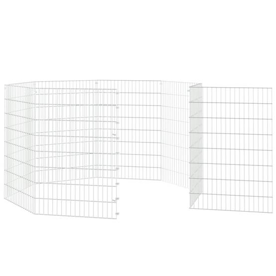 Vidaxl - Enclos pour animaux en liberté 8 panneaux 54x80cm fer galvanisé vidaXL 171578 - Image 6