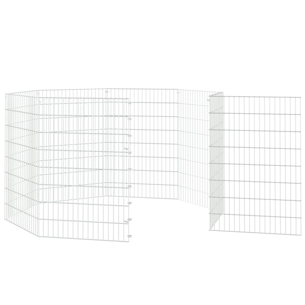 Vidaxl - Enclos pour animaux en liberté 8 panneaux 54x80cm fer galvanisé vidaXL 171578 - Image 6