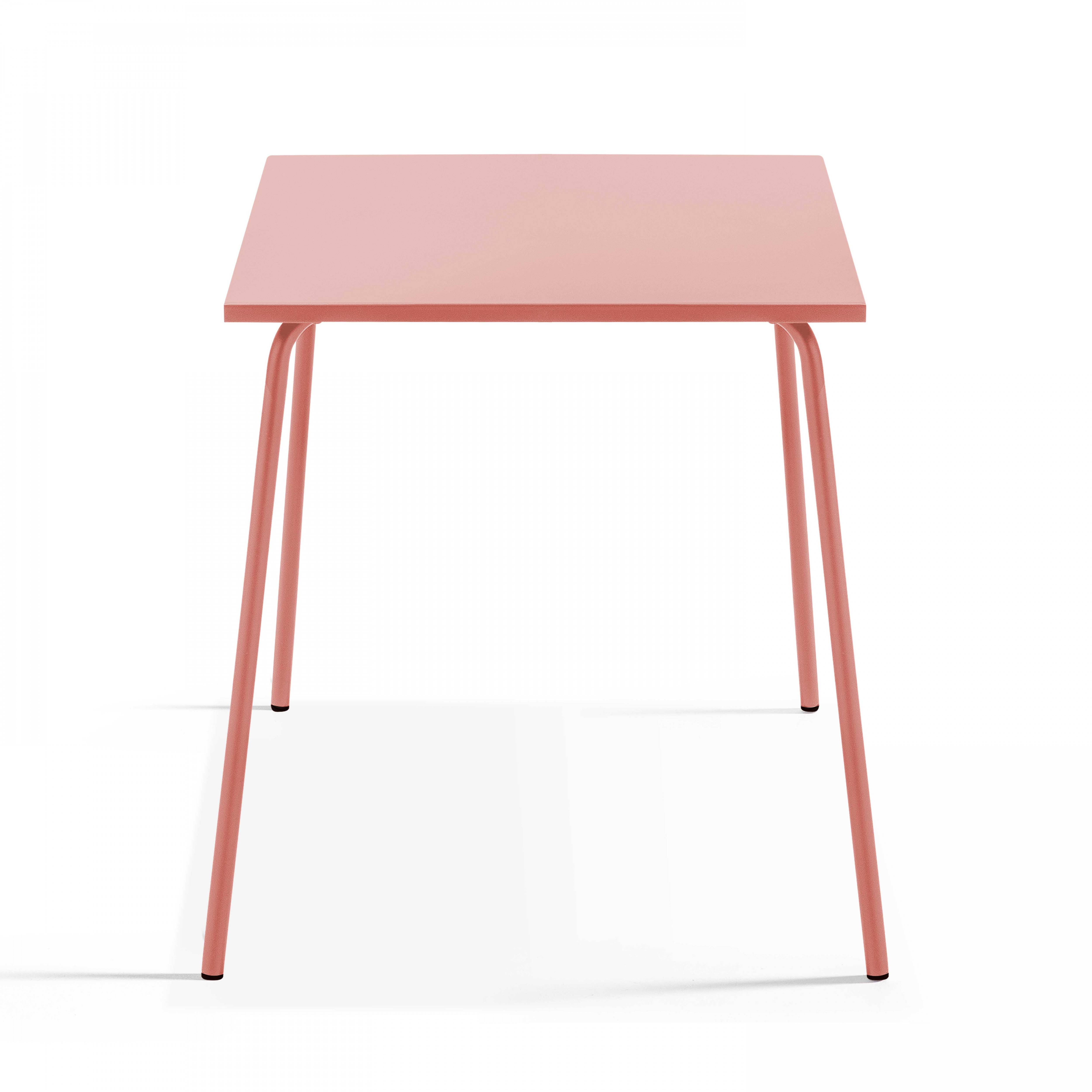 Oviala - Ensemble table de jardin et 4 chaises en métal argile Palavas - Oviala - Image 3