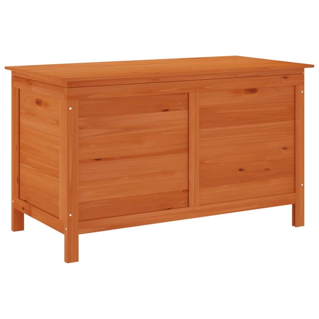 Coffre de rangement - Boîte de rangement extérieure - Coffre de jardin 100x50x58 cm bois massif sapin - Image 1