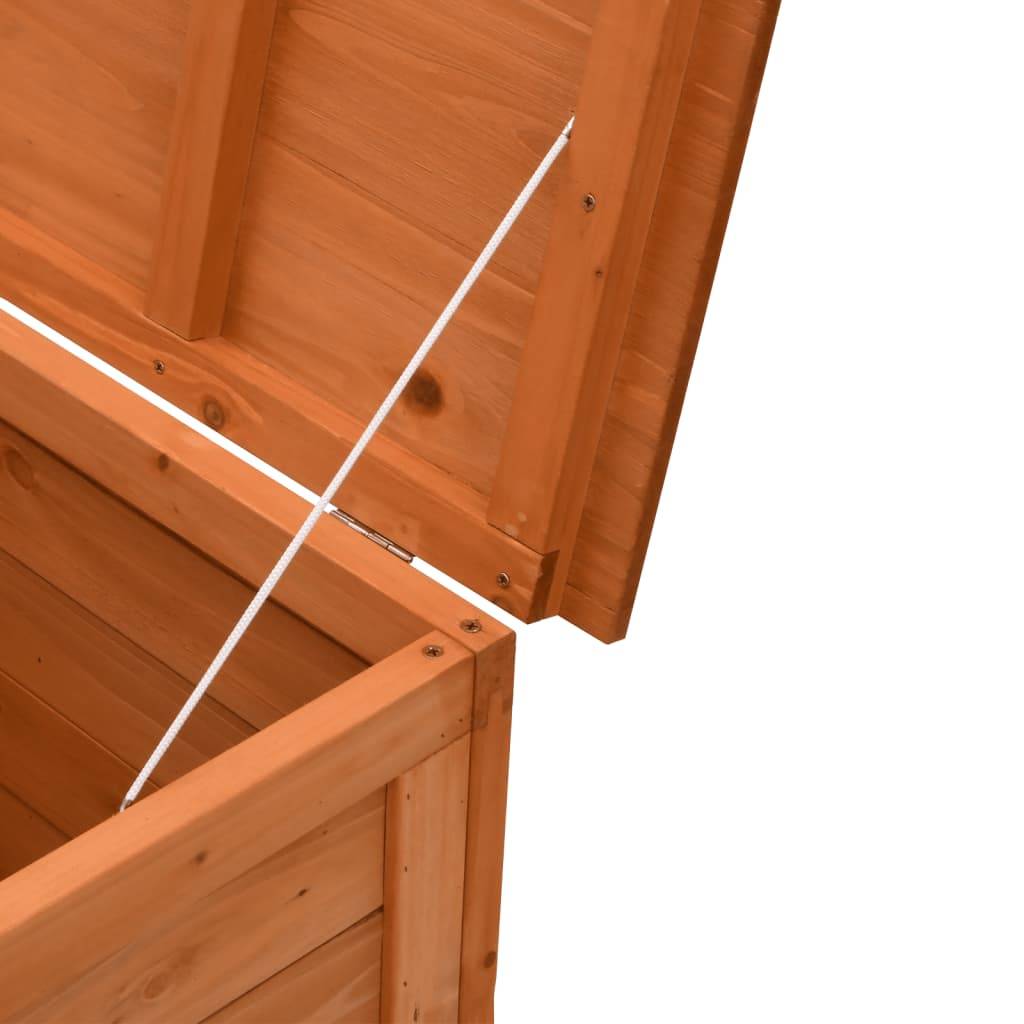 Coffre de rangement - Boîte de rangement extérieure - Coffre de jardin 100x50x58 cm bois massif sapin - Image 7