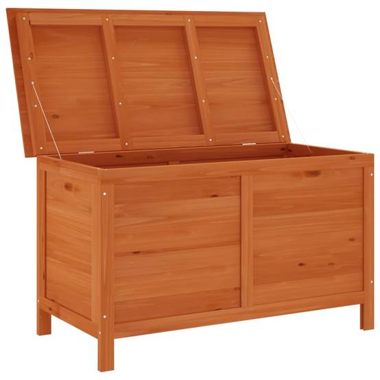 Coffre de rangement - Boîte de rangement extérieure - Coffre de jardin 100x50x58 cm bois massif sapin - Image 3