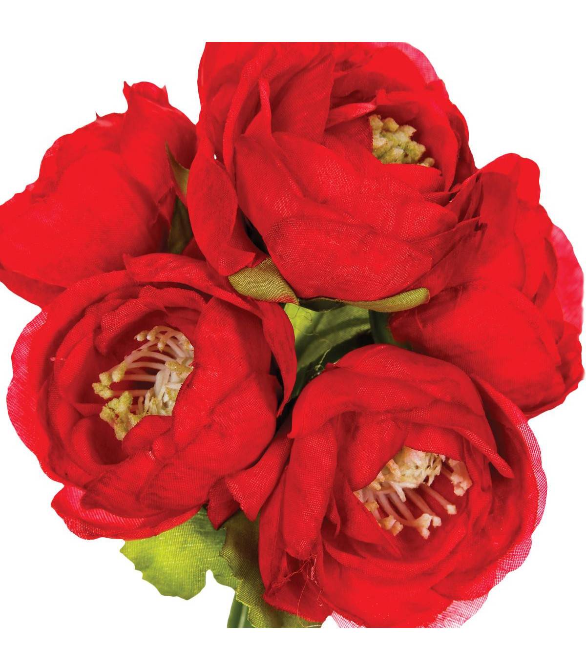 Bouquet de Fleurs artificielles 6 Renoncules D. 12 x H. 25 cm - Image 2