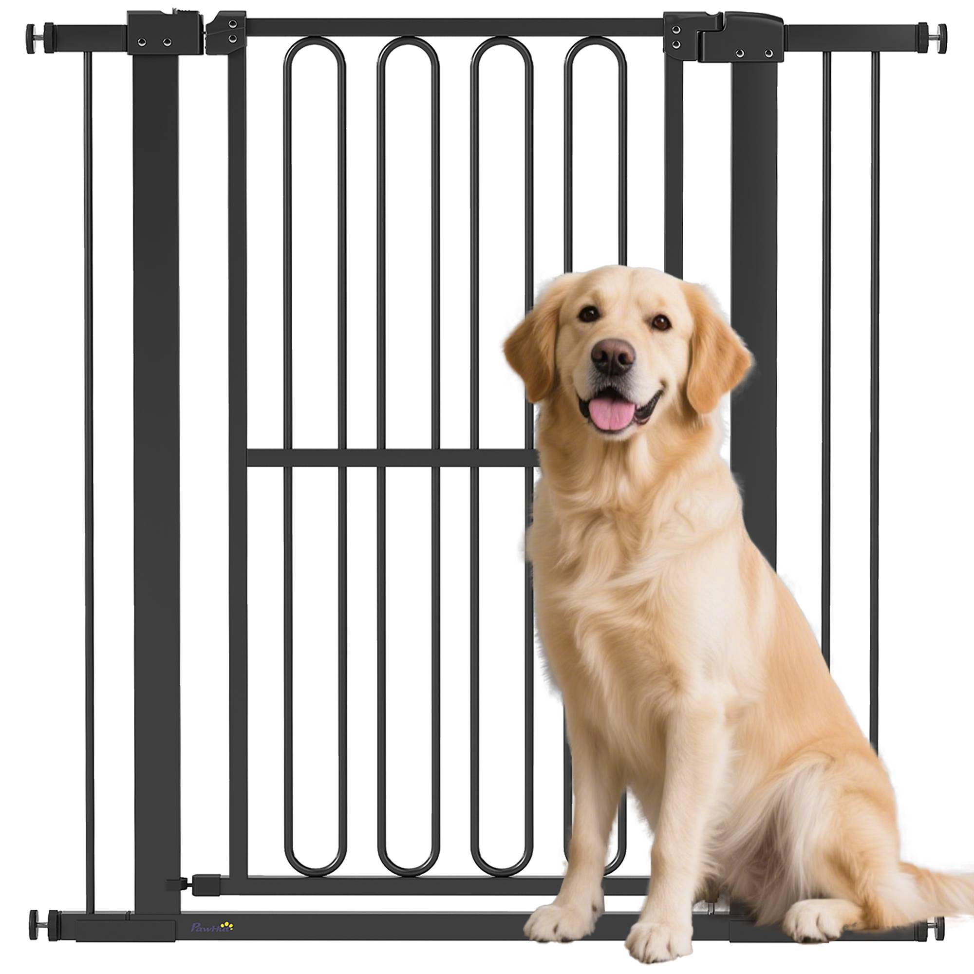 Sans Marque - Barrière de porte pour chien, 76-104 cm, sans perçage, pour escaliers - Image 1