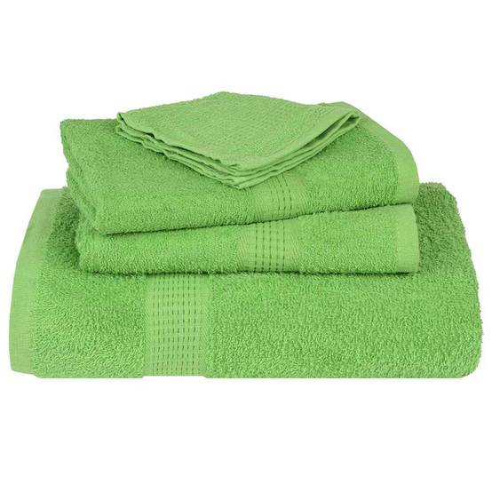 Ensemble de serviettes FROGN 12 pcs vert pomme 360 g/m² Maison Chic - Image 4