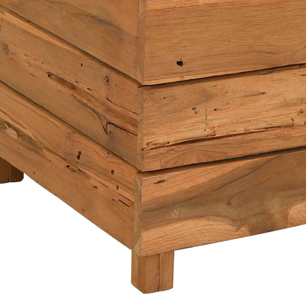 Vidaxl - Lit surélevé 50x40x72 cm bois de teck recyclé et acier vidaXL 47427 - Image 5
