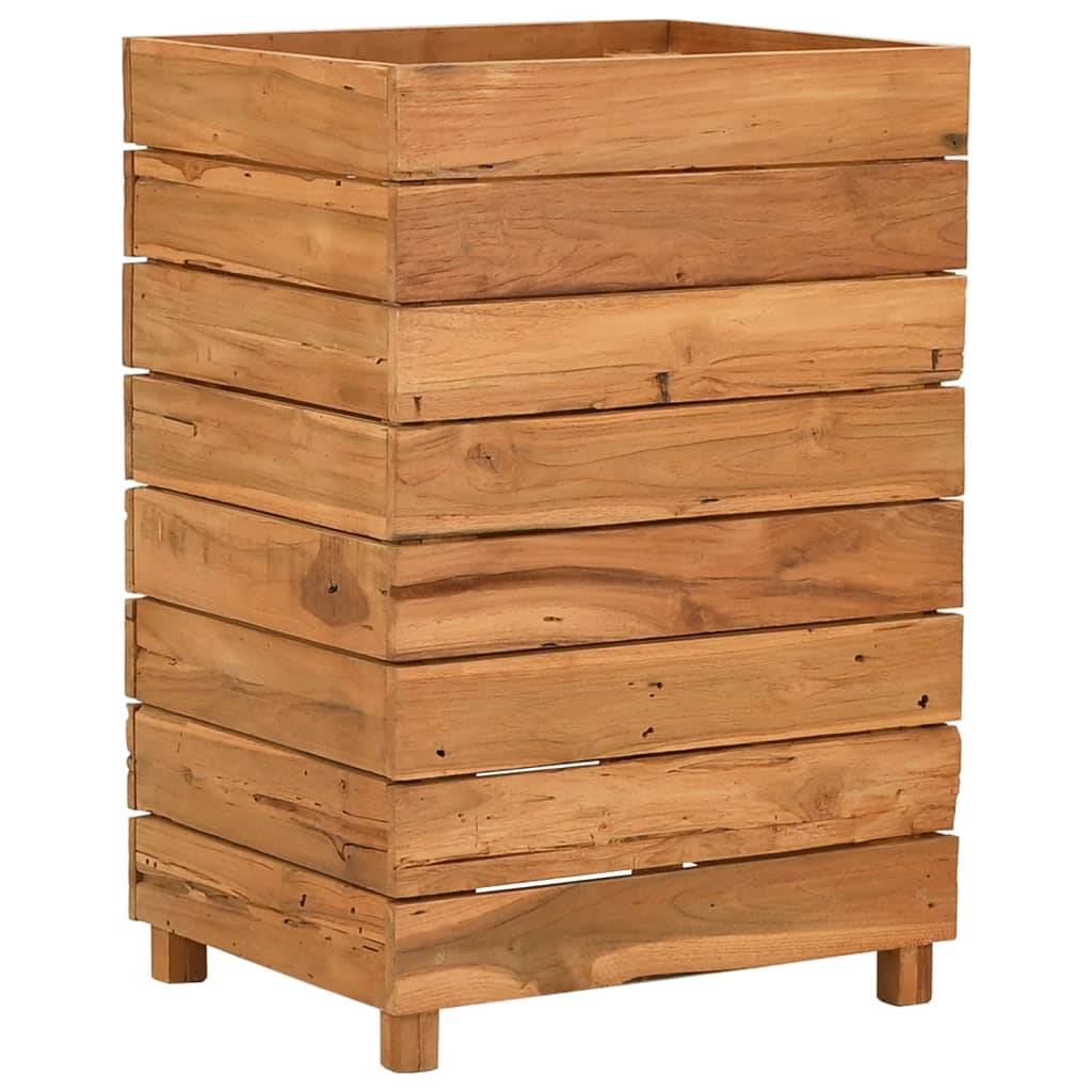 Vidaxl - Lit surélevé 50x40x72 cm bois de teck recyclé et acier vidaXL 47427 - Image 2
