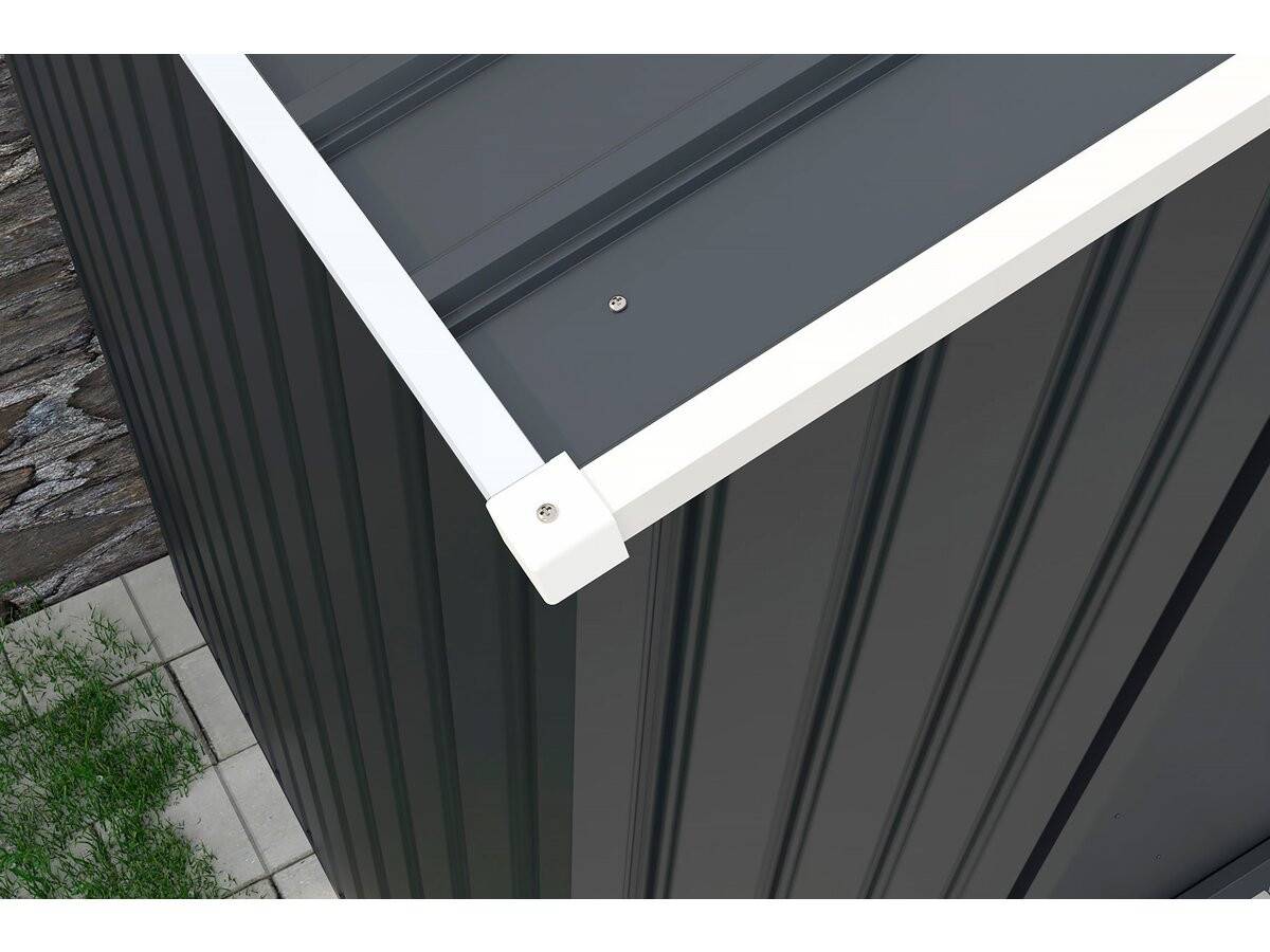 Habitat Et Jardin - Garage Métal  " Houston" - 18,56m² Avec Gouttière - Anthracite -habitat Et Jardin - Image 4