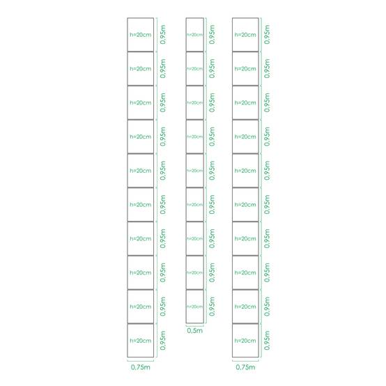 Kit de jardinière surélevées pour une serre 3x10 m, acier galvanisé, Klasika Greenhouses - Image 3