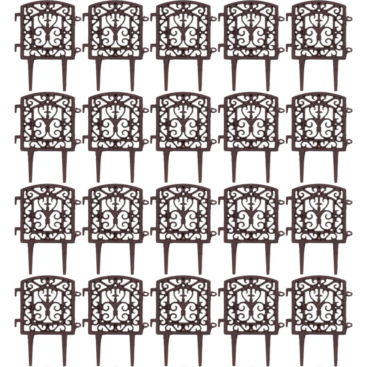 Esschert Design - Bordure à assembler en fonte Tradition Lot de 20 Esschert Design - Image 1